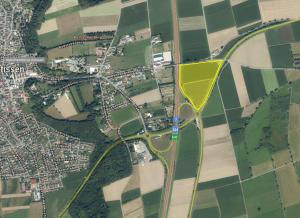 Gewerbegebiet, Industriegebiet: Gewerbegebiet an der A7 - Illertissen (Commercial industrial area)