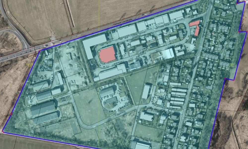 Gewerbegebiet, Industriegebiet: Gewerbegebiet Ziegelhof / Am Mühlenweg (Commercial industrial area)