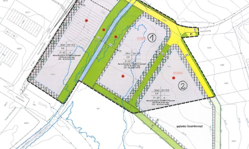 Gewerbegebiet, Industriegebiet: Erweiterung Vorderer Stiersbach (in Planung) (Commercial industrial area)
